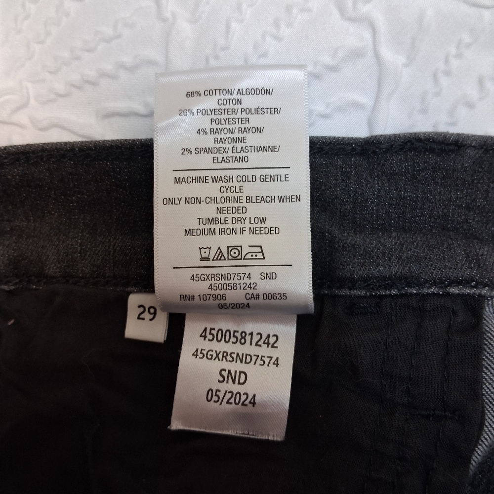 Hudson Jeans Washed Black Cropped Straight Ankle - Picture 10 of 16